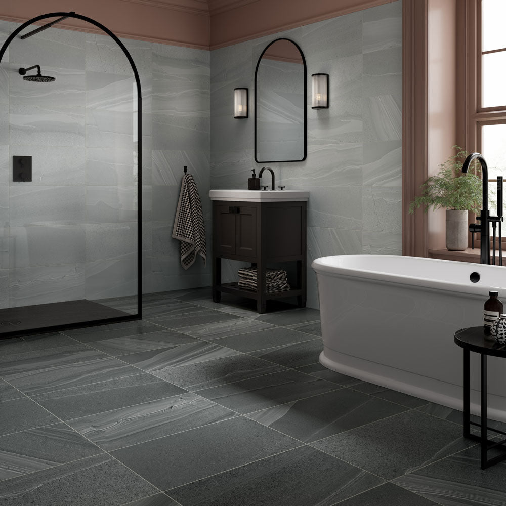 Derwent Light Grey Matt Glazed Porcelain