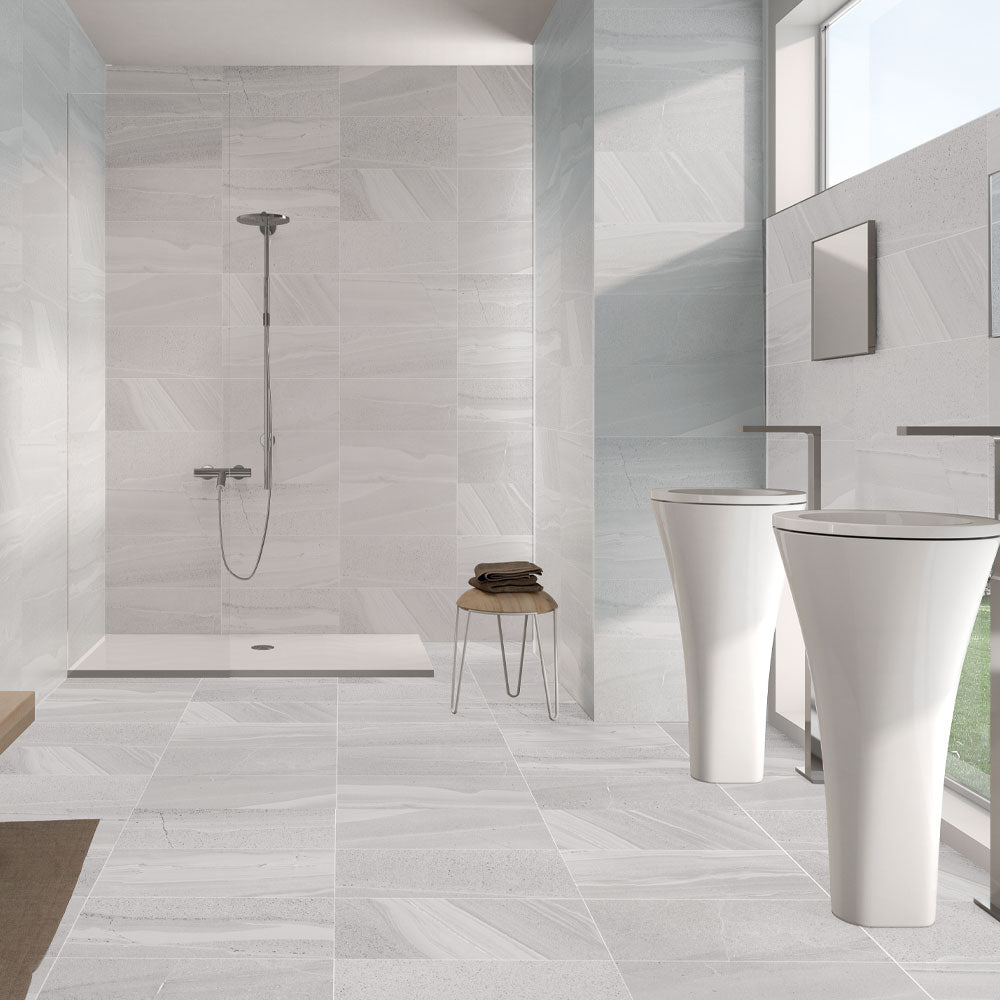 Derwent White Matt Glazed Porcelain 300x600mm