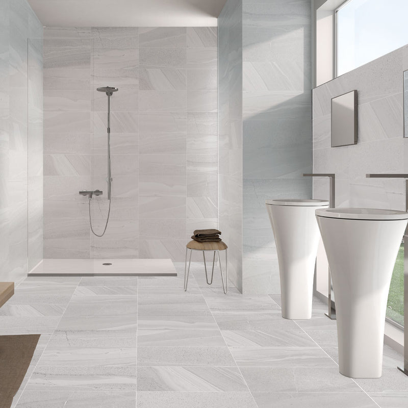 Derwent White Matt Glazed Porcelain 300x600mm