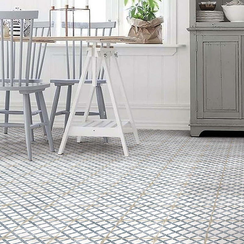 Garcia Antique Blue Matt Glazed Porcelain W&F 200x200mm