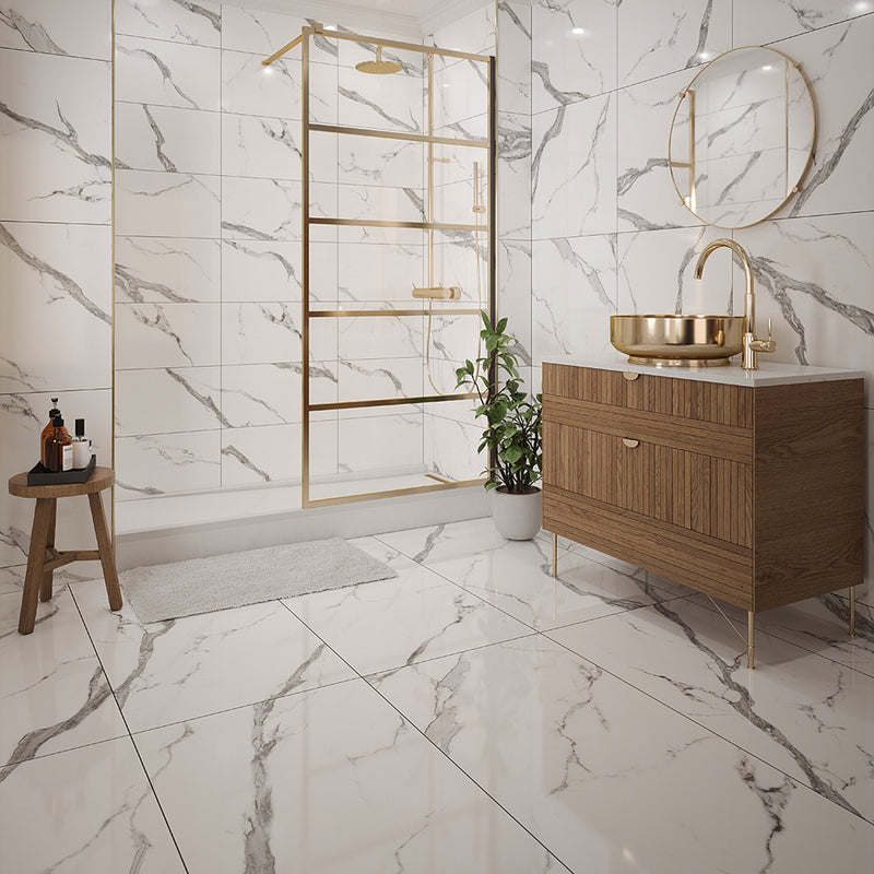 Hera Marble Polished Glazed Porcelain W&F 600x1200mm