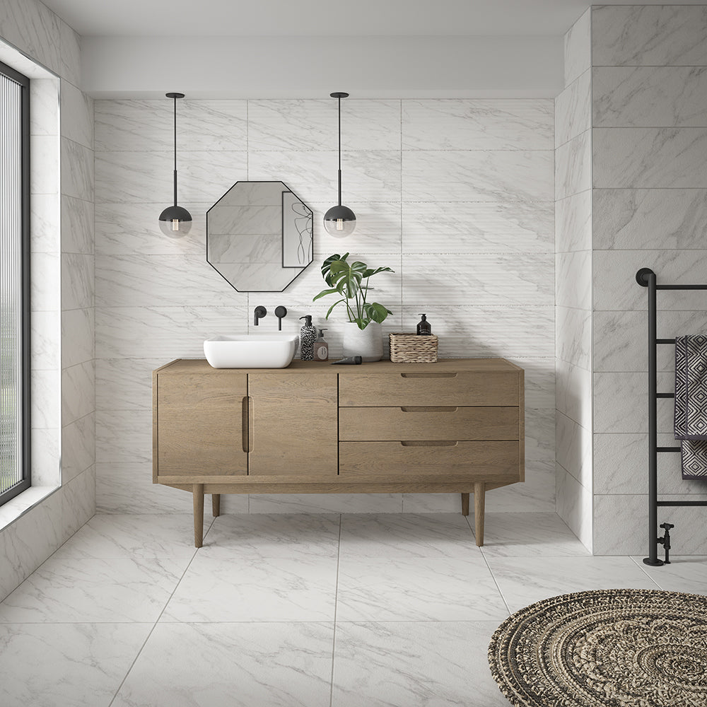 Terma White Décor Matt Ceramic Wall 250x750mm